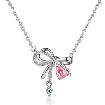 Ожерелье Maiden Knot для женщин, сотня с модным простым легким роскошным дизайном, цепочкой на ключицу, подарки для подруг, романтические праздники copper белого золота