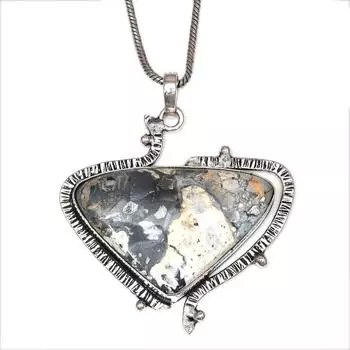 Ожерелье Малинга Джаспер Драгоценный камень Ювелирные изделия ручной работы 2