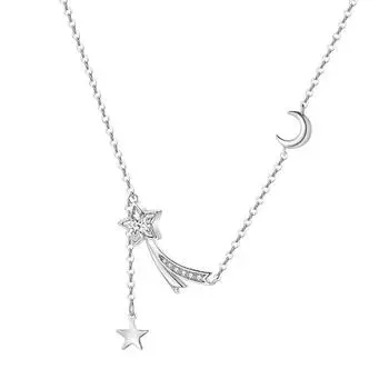 Ожерелье «Метеор» для женщин на лето, роскошный и популярный дизайн, цепочка-колье для свитера, новогодний тренд