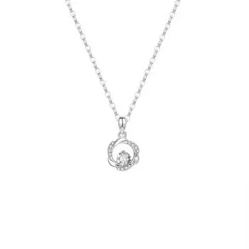 Ожерелье Mobius для женщин, японское и корейское, простое и универсальное, летняя подвеска на ключицу, цепочка на шею