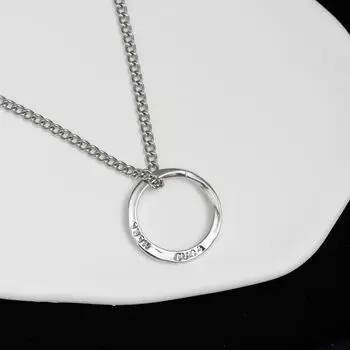 Ожерелье Mobius Мужской тренд Универсальный дизайн Sense Старший мальчик Ожерелье Летняя футболка Подвеска Ювелирные изделия