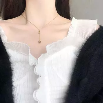 Ожерелье Moon Strawberry Crystal Moonlight Stone Trending Clavical Chain Womens Simple Temperament Sweet