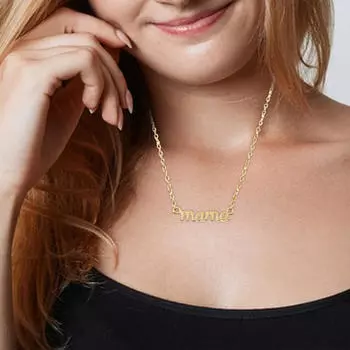 Ожерелье на День матери, ювелирное изделие, подвеска для мамы, подарок матери на праздник Gold