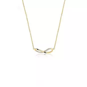 Ожерелье на ключицу из стерлингового серебра 925 пробы, простой и легкий, роскошный, витая восьмерка, элегантный, модный стиль 925