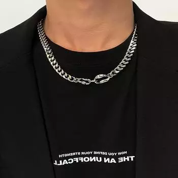 Ожерелье на ключицу из титановой стали NK в стиле хип-хоп: Корейский стиль для мужчин и женщин steel necklace