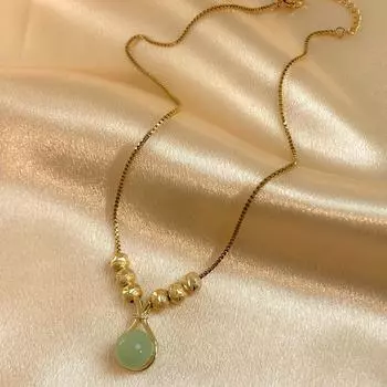 Ожерелье не теряет цвет летняя благословенная сумка новое ожерелье из титановой стали модное сто с чувством старшего дамского ожерелья