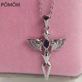 Ожерелье New Street Hip-Hop Simple Cross Подвеска Мужская мода Angel Sword Ожерелье