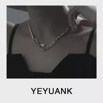 Ожерелье Nohara Aoi Zircon Clavicle: Неровная полость, дизайн в холодном стиле