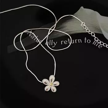 Ожерелье, Новый год женщин Новый цветок, Advanced Design Sense, Маленькая цепочка для воротника Crowd, Цепочка для свитера
