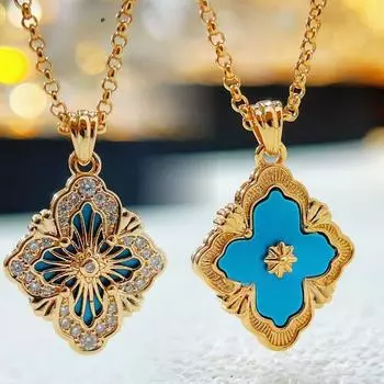 Ожерелье Opera Brushed White Fritillary итальянская модная цепочка на ключицу женская подвеска 1pcs