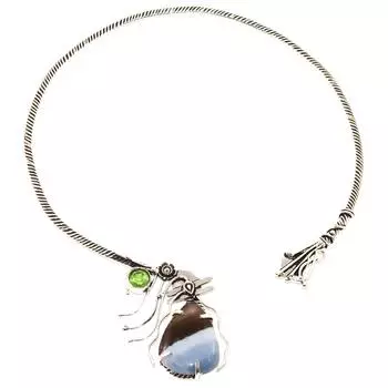 Ожерелье Owe Opal Peridot Gemstone Handmade Style Jewelry 16