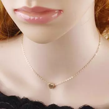 Ожерелье Ожерелье Ювелирные изделия Женская шея Ключица Цепь золотой