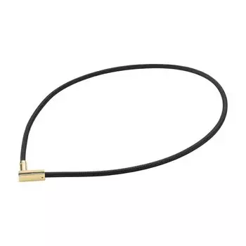 Ожерелье phiten RAKUWA Magnetic Neck Chopper Square 50 см Жесткие плечи и плечевой пояс для мужчин, золото/черный [Улучшает/расслабляет шею] [Жесткий