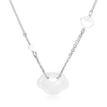 Ожерелье Ping An Lock And Tian Jade, изысканная простая подвеска на ключицу copper