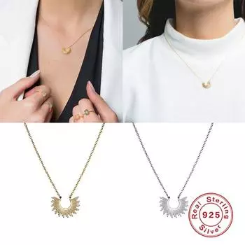 Ожерелье Plata De Ley 925 для женщин, цепочка типа C вокруг шеи, ошейники Para Mujer Bijoux Femme, винтажные ошейники 45cm