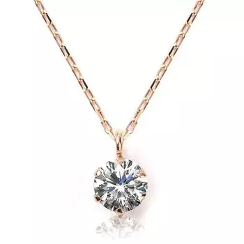 Ожерелье PLUSTER для женщин, опубликованное на GINGER, один бриллиант, розовое золото K10, подлинная цепочка 40 см, простой популярный подарок на день рождения, подарочная коробка, ювелирные изделия