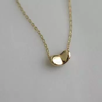 Ожерелье Princess Classic Small Beans из стерлингового серебра 925 пробы с горошинами, изысканная и универсальная цепочка на ключицу 925