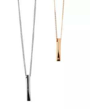 Ожерелье Призма Пара Хирургическая нержавеющая сталь 316L [Львиное сердце] LH-1 Ожерелье/Бриллиант и