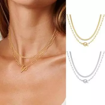 Ожерелье Процесс гальванизации Изысканное мастерство Легкая удобная одежда Идеально подходит для платьев серебряный