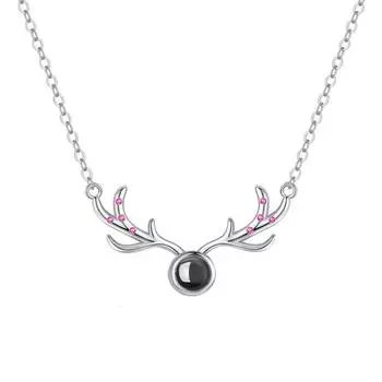 Ожерелье проекта Yilu You для женщин, японских и корейских студентов, отдел Мори, подвеска в виде рога лося, цепочка на ключицу