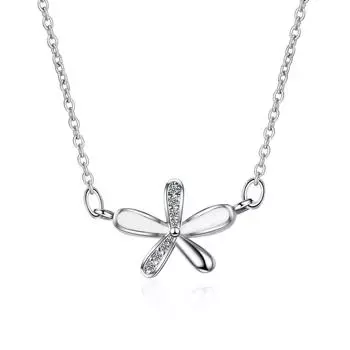 Ожерелье Простое Темперамент Цветы Ключичная Цепочка Прилив Холодный Ветер Свежие Украшения На Шею Женское Ожерелье Романтичные Подарки на День Святого Валентина для Подруг copper