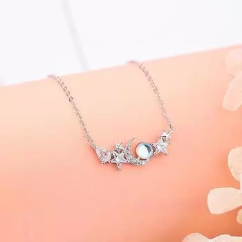 Ожерелье Qingleng Gan Xing Yue, новое маленькое и элегантное ожерелье-цепочка для воротника