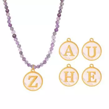 Ожерелье ручной работы из разноцветных бусин циркония в стиле барокко с подвеской на ключицу из 26 букв для королевы-матери, универсальная женщина