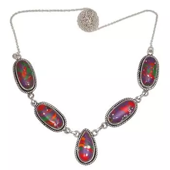 Ожерелье ручной работы с бирюзовыми драгоценными камнями на День матери, 20 дюймов