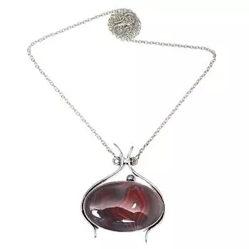 Ожерелье ручной работы с полосчатым агатом и драгоценными камнями на День матери, 20 дюймов