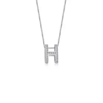 Ожерелье с английской буквой H для женщин, простая студенческая подвеска в стиле ключицы, цепочка на шею