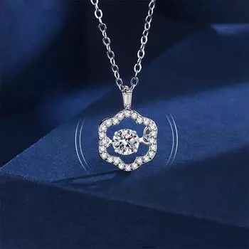 Ожерелье с бьющимся сердцем, стерлинговое серебро, темпераментный кулон, ювелирное изделие, цепочка на ключицу, ожерелье в стиле INS