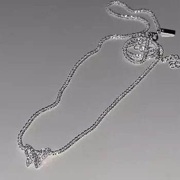 Ожерелье с бабочкой из стерлингового серебра 925 пробы, легкое, роскошное, милое, нишевое, темпераментное, изящное, сверкающее, цирконовое, цепочка на ключицу, осенние новые аксессуары 925 silver