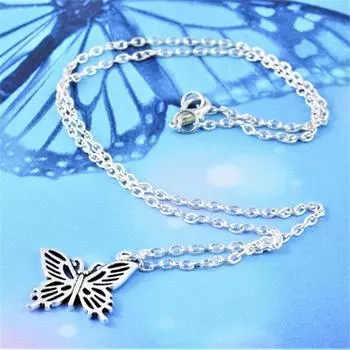 Ожерелье с бабочкой, повседневные украшения, украшения с бабочками, подвеска в виде животного, изящное нежное ожерелье, эффектное ожерелье