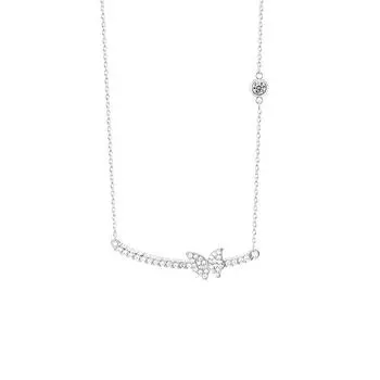 Ожерелье с бабочкой, простое и милое, цепочка на ключицу, легкая роскошь, ощущение высокого класса, подарок для девушки, новый темперамент