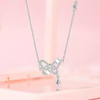 Ожерелье с бабочкой, женская мода, темперамент, Mori Little Star, нержавеющая сталь, ключичная цепочка, осенние и зимние украшения