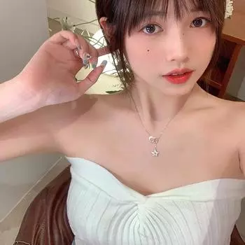 Ожерелье с бахромой CD Star, женское, легкое, роскошное, нишевого дизайна, цепочка на шею с буквой Sense, пентаграммой, нержавеющая сталь, цепочка на ключицу, аксессуары