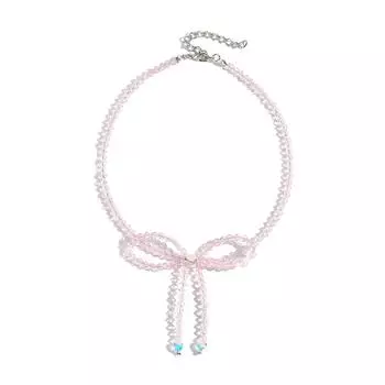 Ожерелье с бантом-бабочкой, кулон-бант, цепочка для ключицы, регулируемая длина, цепочка для шеи, цепочка для ключицы для женщин и девушек 4