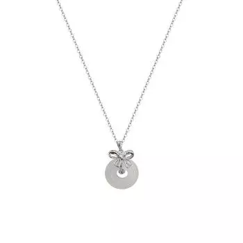 Ожерелье с безопасной пряжкой-бантом и универсальным темпераментом, высококачественная литературная ключичная цепочка