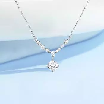 Ожерелье с бриллиантами Elf Tears, инкрустированное бриллиантами, для женщин, высококачественный, легкий, роскошный, нишевый дизайн, свежий стиль, ключица