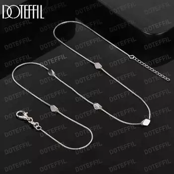 Ожерелье с бриллиантами из стерлингового серебра 925 пробы, модные свадебные украшения 50CM