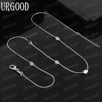 Ожерелье с бриллиантами из стерлингового серебра 925 пробы, модные свадебные украшения 50CM