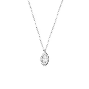 Ожерелье с бриллиантами в виде конского глаза для женщин с легкой роскошью и ощущением высокого класса, новое украшение на шею в виде ключицы