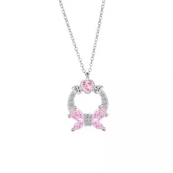 Ожерелье с бриллиантовой бабочкой, женское, легкое, роскошное, Niche Mori, циркон, цепочка из нержавеющей стали для девушки на ключицу