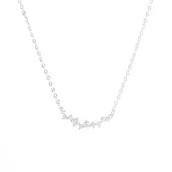 Ожерелье с бриллиантовой улыбкой Niche High-end Temperament Clavicle Chain Женская летняя новая модель