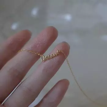 Ожерелье с буквами из стерлингового серебра 925 пробы, особый дизайн, легкая роскошная универсальная изысканная цепочка для ключицы 925