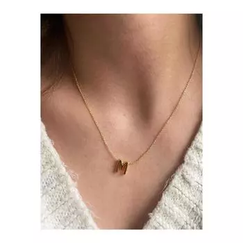 Ожерелье с буквами, золотая цепочка