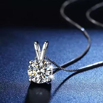 Ожерелье с четырьмя когтями из стерлингового серебра S925, женское, простое, классическое, с подвеской в виде кролика, каратное, легкое, роскошное, не выцветает 925