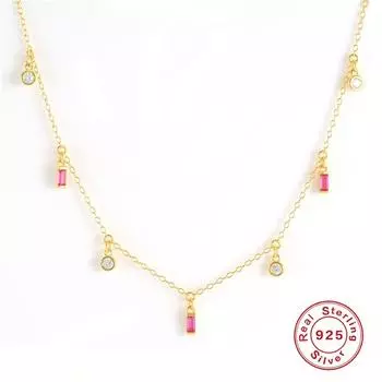 Ожерелье с цветным бриллиантом Canner, стерлинговое серебро 925 пробы, ожерелье с бриллиантами, женские роскошные ювелирные изделия 1 золотой