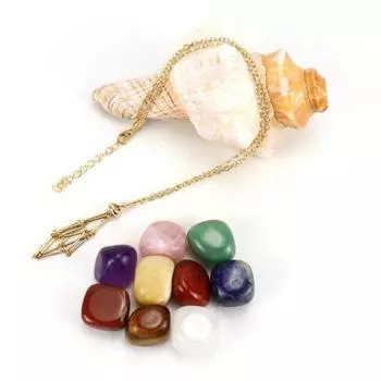 Ожерелье с держателем из кристаллов, ожерелье из нержавеющей стали с натуральным драгоценным камнем, регулируемая пустая клетка из кварцевого камня для мужчин и женщин S золотистый