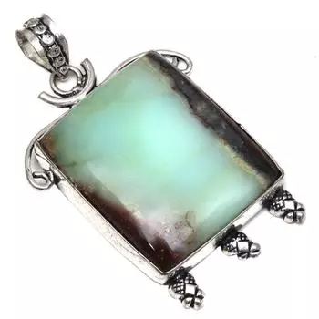 Ожерелье с драгоценным камнем хризопраз ручной работы в подарок для нее ювелирное изделие 2